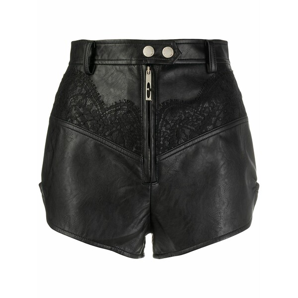 エラリー レディース 心地よいズボン下 ボトムス Lace inserts shorts  Black