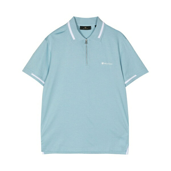 呼びりん原材料 メンズ スポーツシャツ トップス Logo-print cotton polo shirt Blue