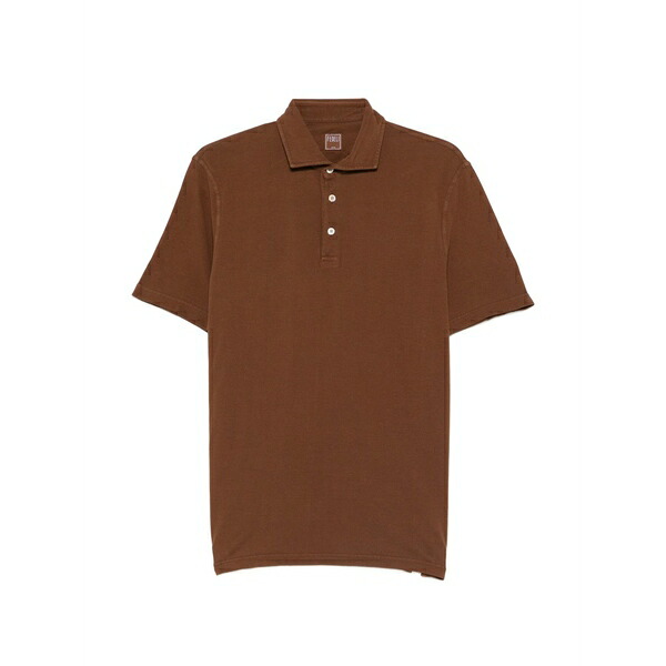 フェデーリ メンズ スポーツシャツ トップス Buttoned polo shirt Brown