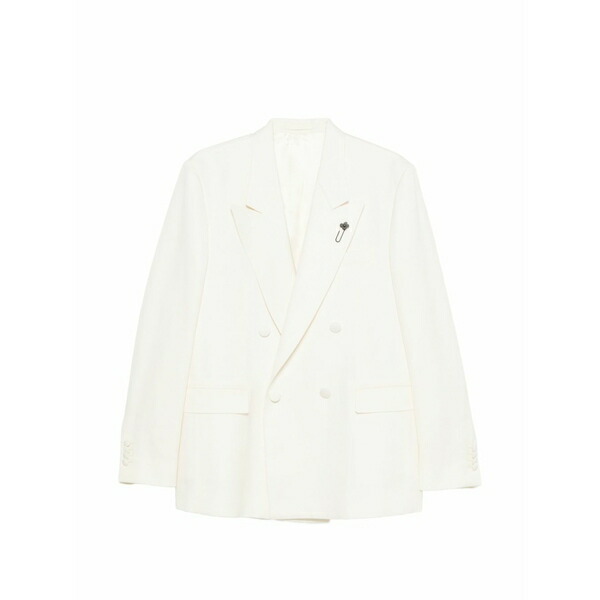 ラルディーニ メンズ 上衣＆上衣 アウター Double-breasted blazer White