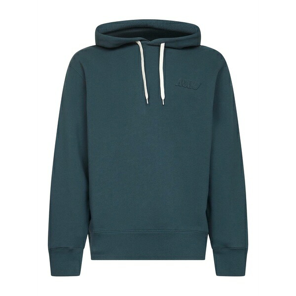 オートリー メンズ パーカー・スウェットシャツ アウター Drawstring-hood cotton sweatshirt Green