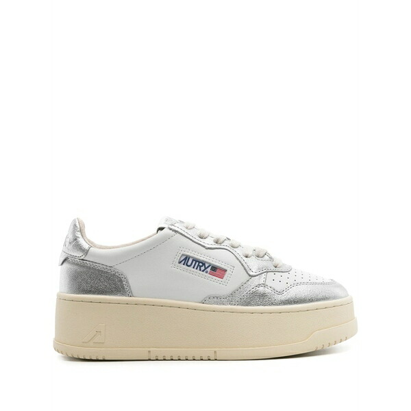 オートリー レディース スニーカー シューズ Medalist platform leather sneakers White