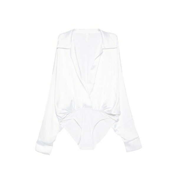 ノーマカマリ レディース プルオーバー トップス Long-sleeved bodysuit White
