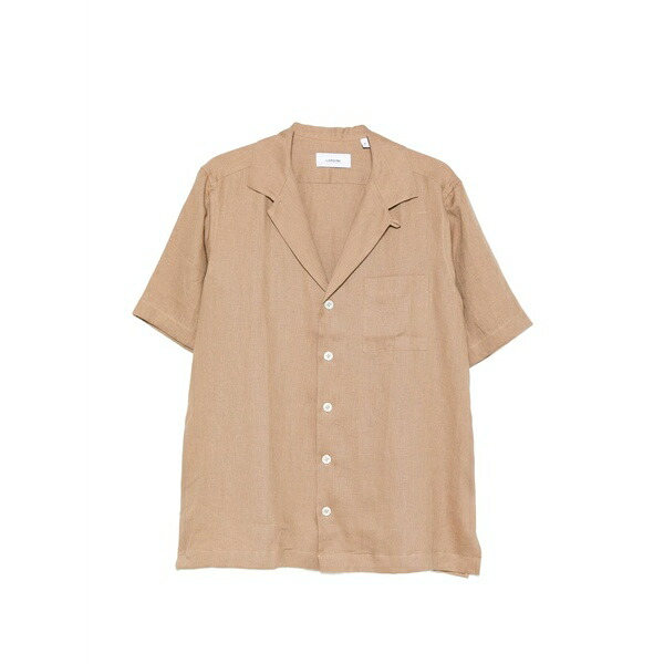ラルディーニ メンズ ティーシャツ トップス Buttoned shirt Neutrals