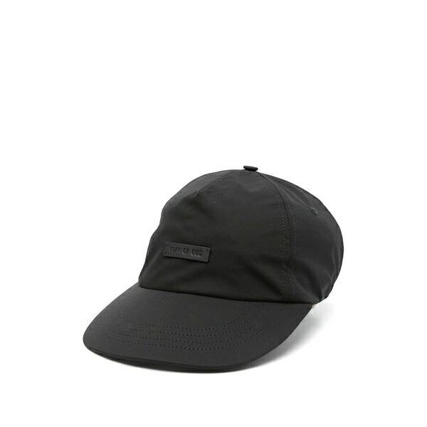 フィアオブゴッド メンズ 鳥打ち帽 付属物 Logo-detail baseball cap Black