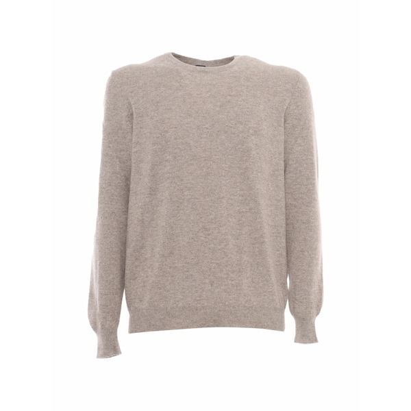 フェデーリ メンズ 編み物\u0026プルオーバー アウター Slim-fit crew-neck sweater Neutrals
