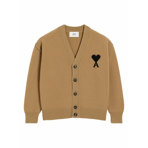 意中の女 メンズ ジレー アウター Ami de coeur cardigan Brown