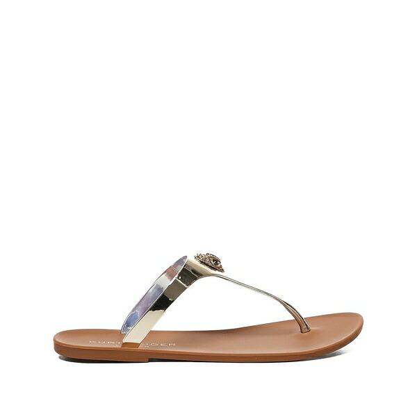 カートジェイガーロンドン レディース サンダル シューズ Logo-detail t-赤ちょうちん flip-flops Brown
