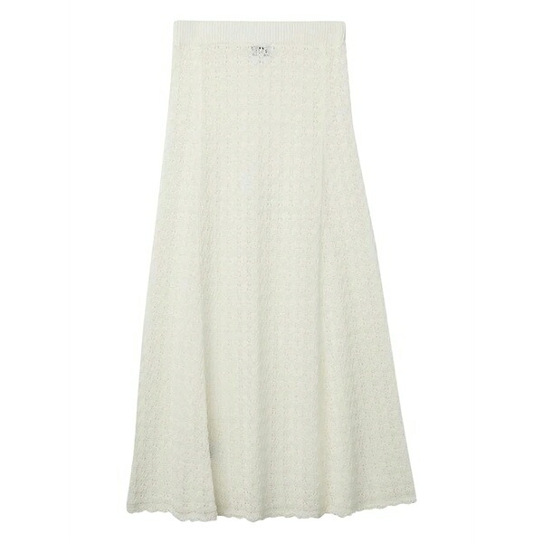 ガニー レディース スコート ボトムス Pointelle-knit maxi skirt Neutrals