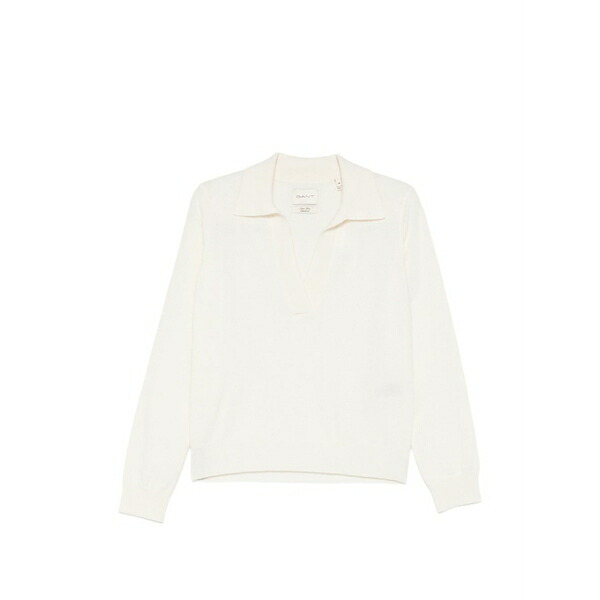 ガント レディース 編み物\u0026プルオーバー アウター Polo-collar sweater Neutrals
