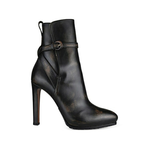 ラルフローレン レディース ブーツ シューズ Recelle buckle-strap boots Brown|asty