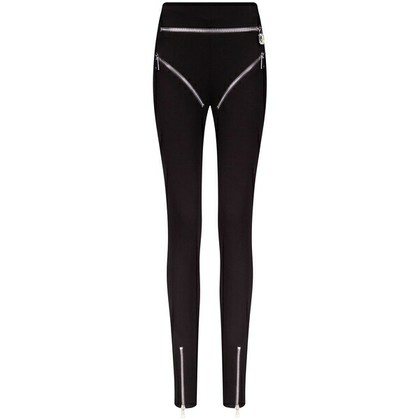 領域 レディース 心地よいズボン下 ボトムス Zipper brief leggins Black