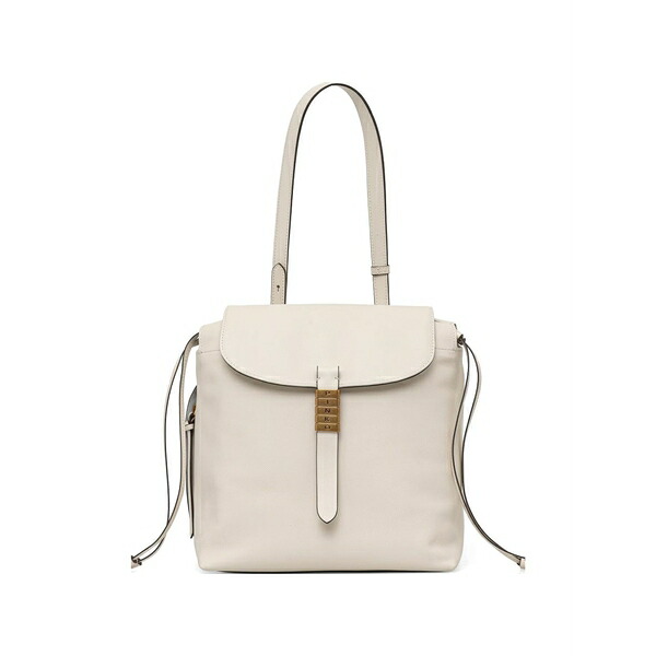 ピンコ レディース うしろ側容器に並べる・背嚢 御徒面子 Medium saddle buckle-detail backpack White