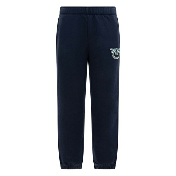ピンコ レディース 心地好いズボン下 ボトムス Logo-embellished track pants Blue