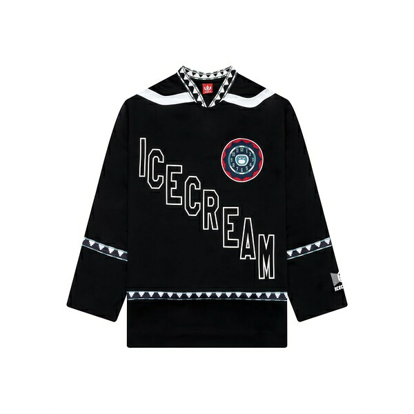 アイスクリーム メンズ Tシャツ トップス Party on jersey t-shirt Black｜asty
