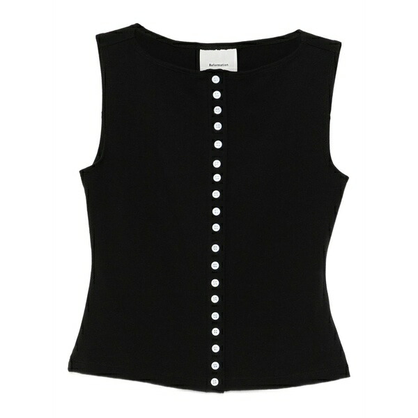 リフォメーション レディース カットソー トップス Julie top Black