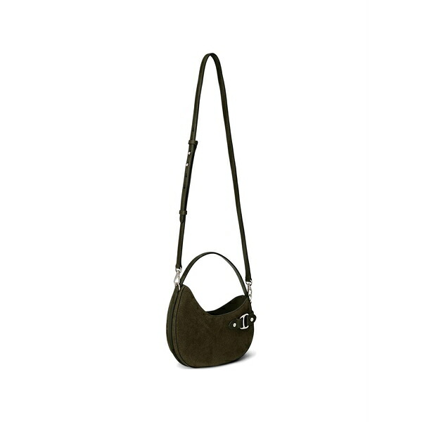ラルフローレン レディース トートバッグ 御徒面子 Suede buckle-detail shoulder bag Green