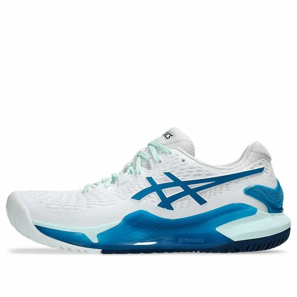 ASICS アシックス レディース スニーカー  【(WMNS) ASICS Gel-Resolution 9 \u0027White Teal Blue\u0027 1042A208-102】  大きさ US_5(22.0糎)