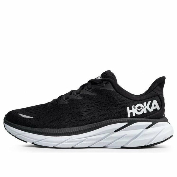 HOKA ONE ONE ホカオネオネ レディース スニーカー 【(WMNS) HOKA ONE ONE Clifton 8 Wide 'Black White' 1121375-BWHT】 サイズ US_5(22.0cm)｜asty