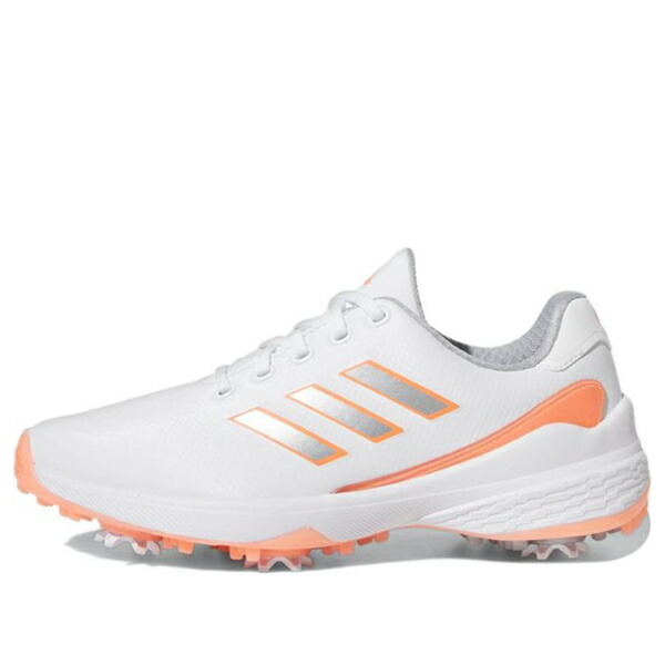 adidas アディダス レディース スニーカー  【(WMNS) adidas ZG23 Golf Shoes \u0027Cloud White Silver Metallic Coral Fusion\u0027 GZ2176】  大きさ US_7(24.0糎)
