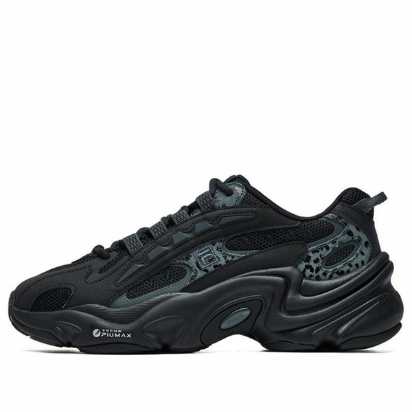 FILA フィラ レディース スニーカー  【(WMNS) FILA Low-Top Running Shoes Leopard Print For Black/Green F12W121105FBK】  大きさ US_8(25.0糎)