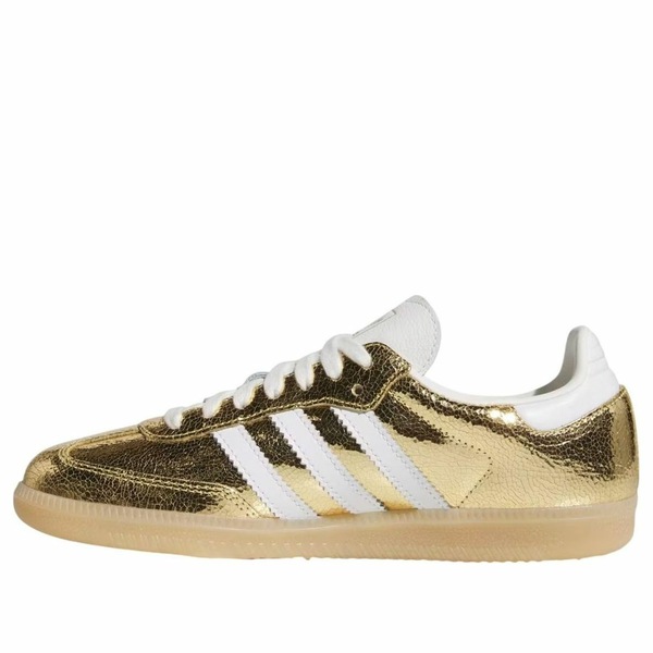 adidas アディダス レディース スニーカー  【(WMNS) adidas Samba OG \u0027Gold Metallic Cracked Leather\u0027 KI5719】  大きさ US_W_10