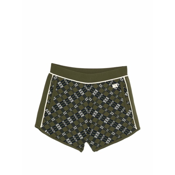 ウェールズ ボナー レディース カジュアルパンツ ボトムス Power plaid shorts Green｜asty