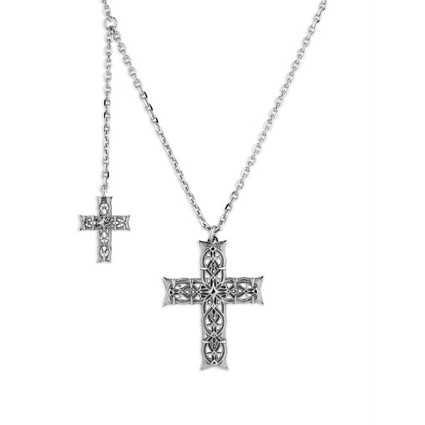 エマニュエレ ビコッキ メンズ 頸飾り・チョー鉄道車両 添え物 Notre-dame necklace Silver