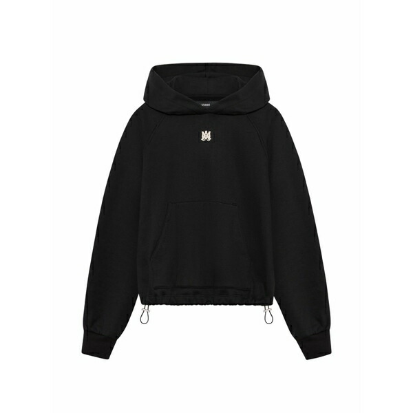 アミリ レディース パーカー・スウェットシャツ アウター Drop shoulder hoodie Black