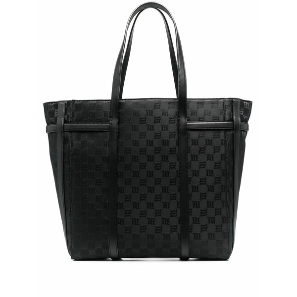 ミスビヘイブ レディース トートバッグ バッグ Jacquard-monogram tote bag Black