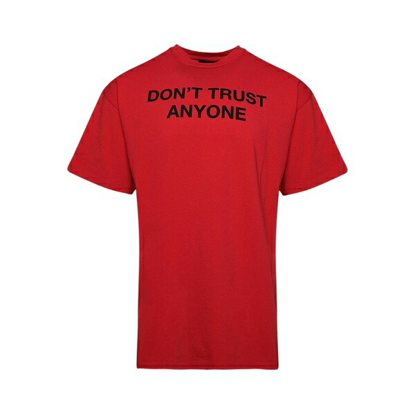 ローカルオーソリティ メンズ ティーシャツ トップス Cotton t-shirt Red Tシャツ・カットソー-メンズファッション-トップス