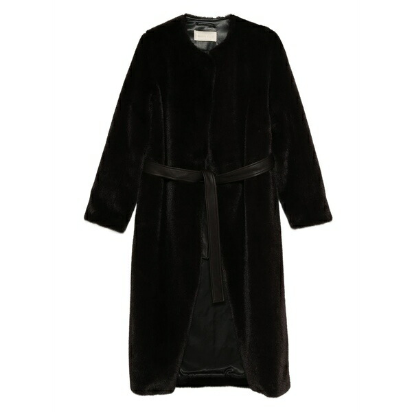 ヴァネッサ ブリューノ レディース コート アウター Belted coat Brown｜asty