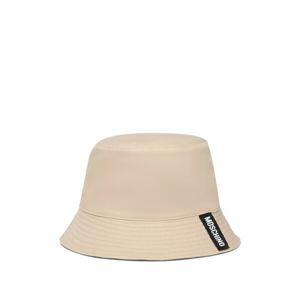 モスキーノ レディース かぶり笠 付属品 Cotton bucket  hat Black