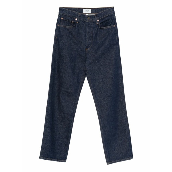 アゴルド レディース デニムパンツ ボトムス High rise straight jeans Blue|asty