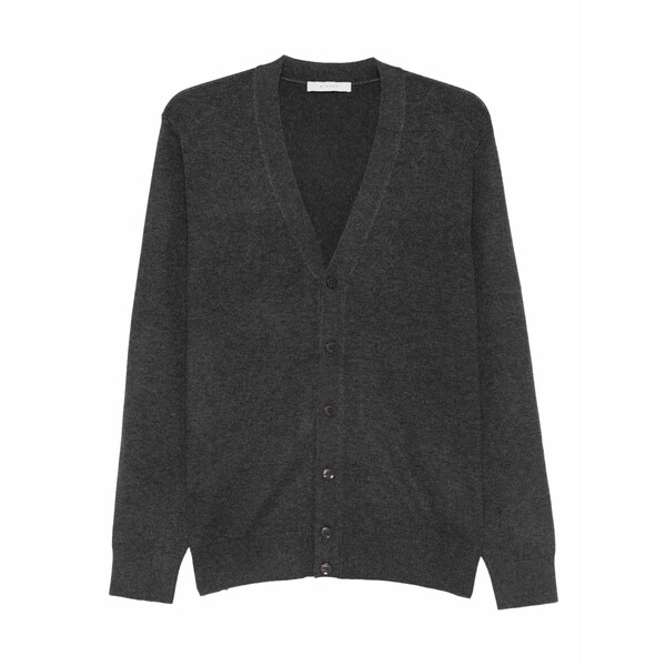 ディクタット メンズ ジレー アウター V-neck cardigan Grey