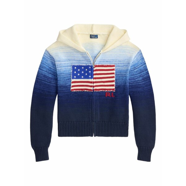 ラルフローレン レディース パーカー・スウェットシャツ アウター Zip-up hoodie Blue
