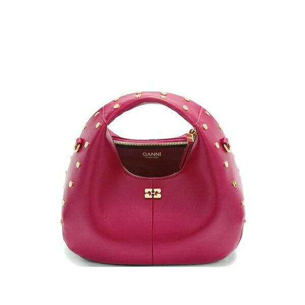 ガニー レディース トートバッグ 御徒面子 Stud-embellished tote bag Red