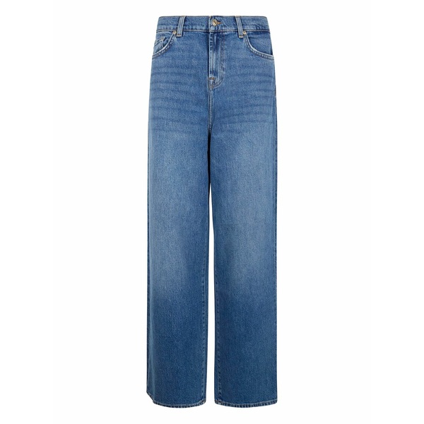 7フォーオールマンカインド レディース ジーンズズボン下 ボトムス Distressed-effect five-pockets jeans Blue