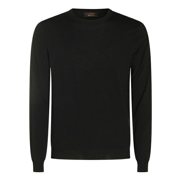 ザノーネ メンズ 編み物\u0026ティーシャツ アウター Crew-neck sweater Black