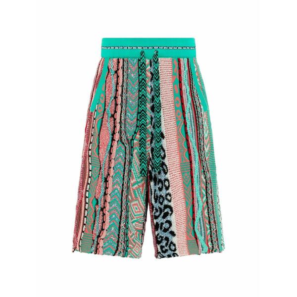 ラネウス メンズ 心地好いズボン下 ボトムス Knitted patterned shorts Green