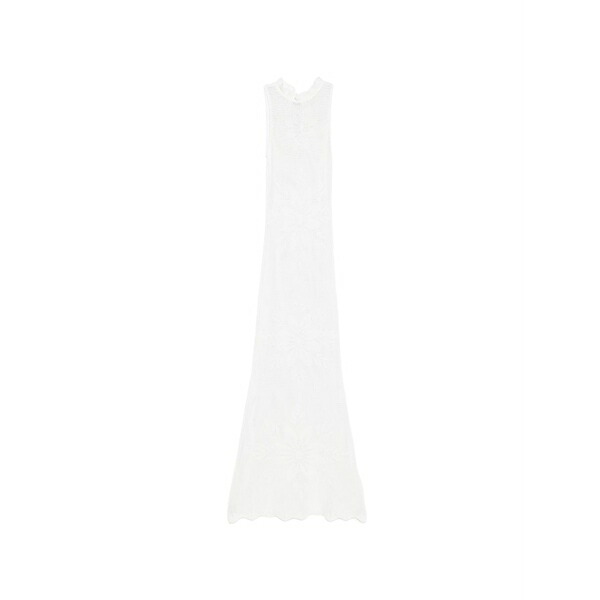 ツイン書き割り レディース 衣裳 トップス Maxi floral sleeveless dress White