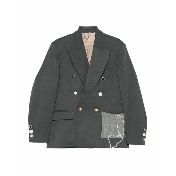 プリンスチャールズ島・ジェフリー メンズ 上衣＆上衣 アウター Edinburgh double-breasted blazer Grey