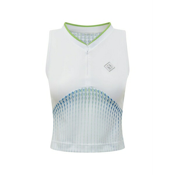 カサブランカ レディース カットソー トップス Tennis printed top White