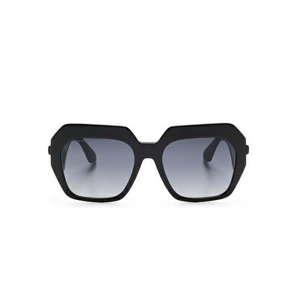 エトロ レディース 黒眼鏡＆アイウェア 付属物 Geometric-frame sunglasses Black