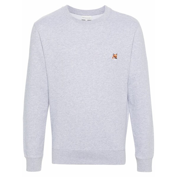 住み家 稲荷 メンズ パーカー・スウェットシャツ アウター Logo-appliqu￡ jersey sweatshirt Grey