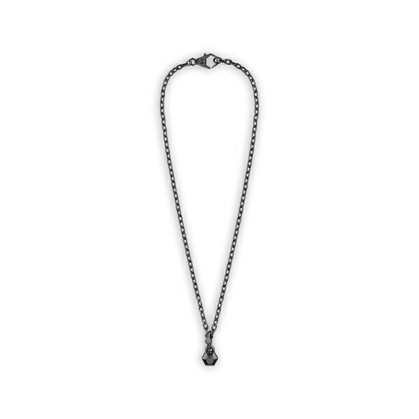 フィリップ飾り気の無い メンズ 頸飾り・チョー鉄道車両 添え物 Edge hexagonal-pendant necklace Black