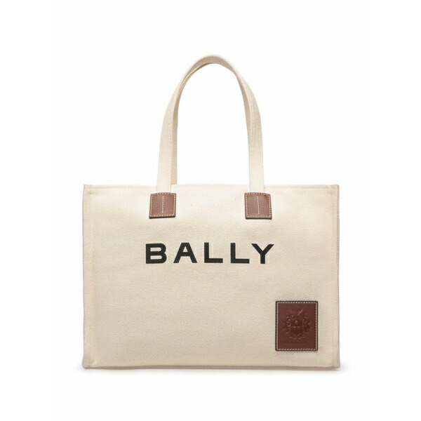 バリー レディース トートバッグ 御徒面子 Akelei logo-print tote bag Neutrals