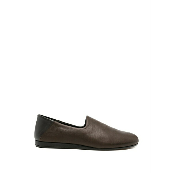 ジャクエムス メンズ スリッポン・ローファー シューズ Logo-print loafers Brown