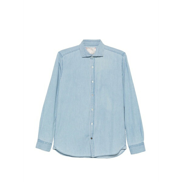 アリー ドックス 963 メンズ ティーシャツ トップス Chambray-finish shirt Blue