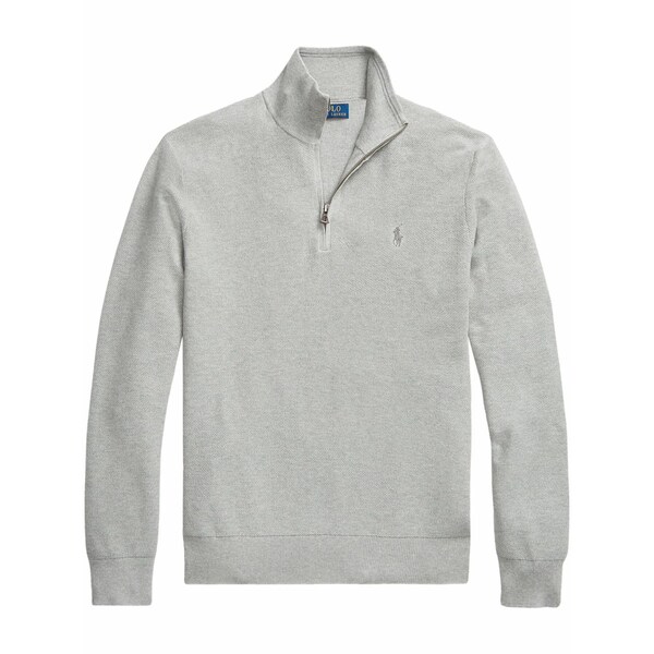 ラルフローレン メンズ 編み物\u0026プルオーバー アウター Polo pony half-zip jumper Grey